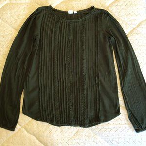 3 for $23! Gap Flowy Army Green Blouse